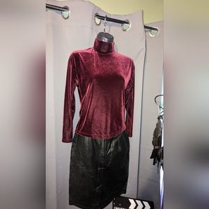 Vintage Christie & Jill velvet turtleneck